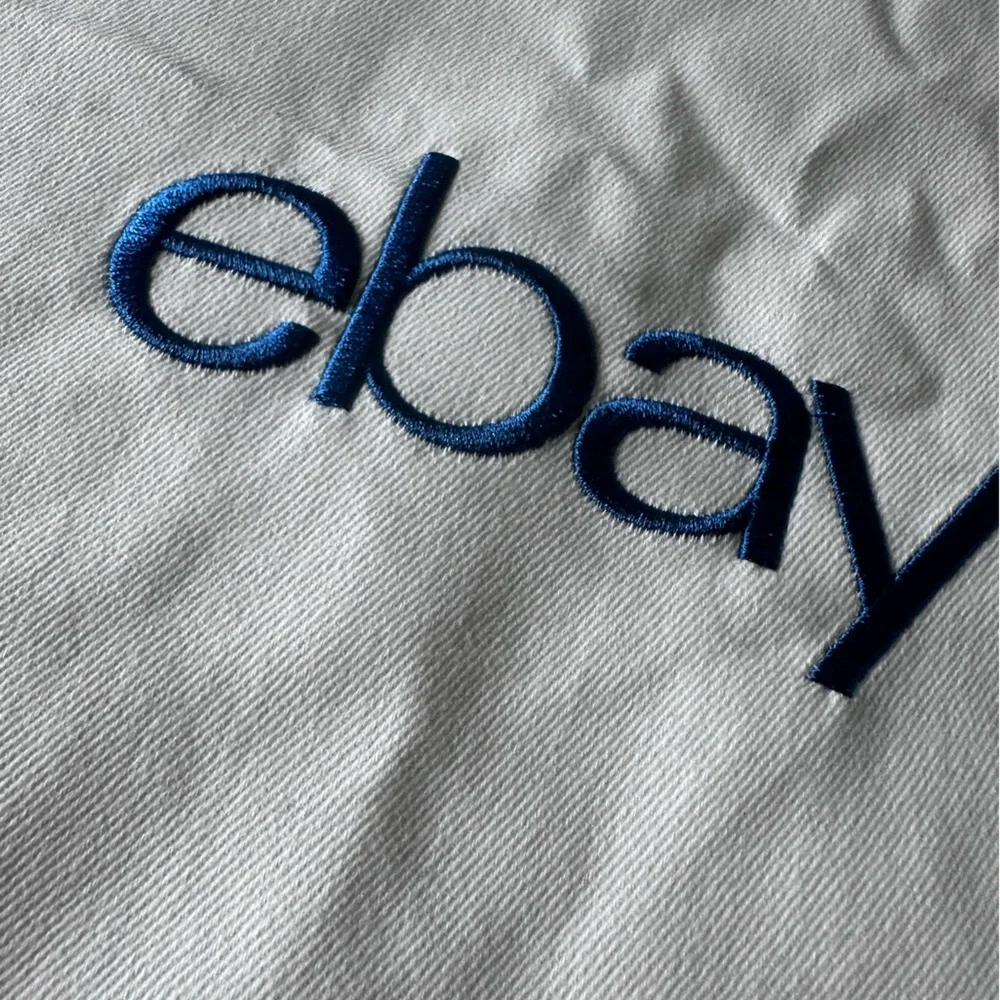 eBay White Drawstring Bag